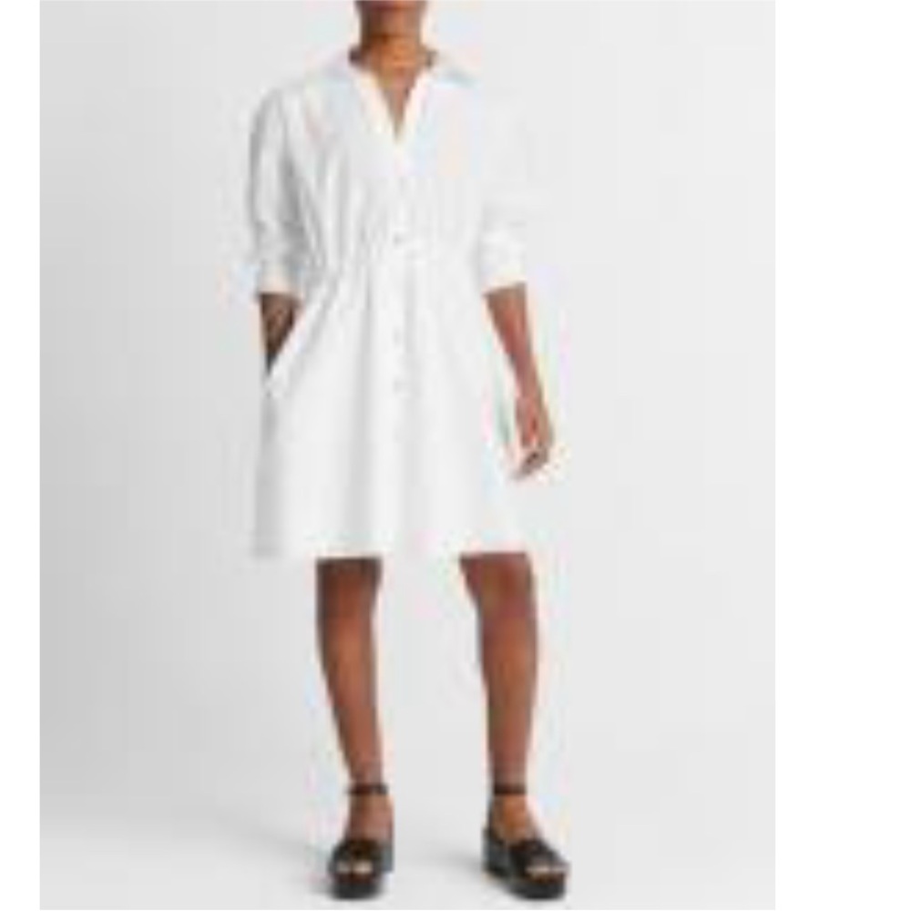 Vince White Shirt dress